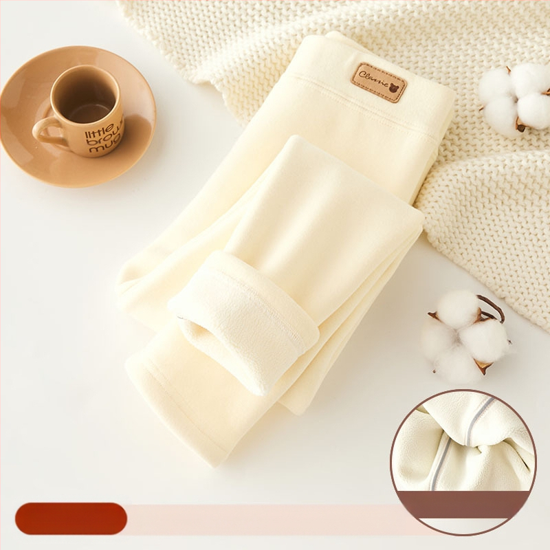 Tüdrukute fliisvoodriga retuusid, paksendatud sügis- ja talveriided, valged, ühes tükis sametist soojad talvepüksid, mustad, laste soojad püksid