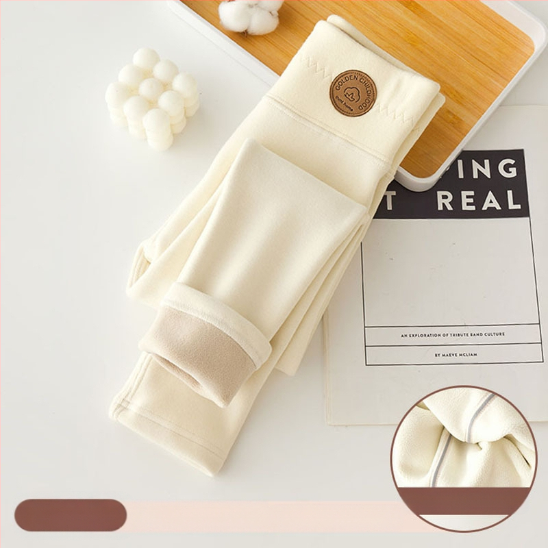 Tüdrukute fliisvoodriga retuusid, paksendatud sügis- ja talveriided, valged, ühes tükis sametist soojad talvepüksid, mustad, laste soojad püksid