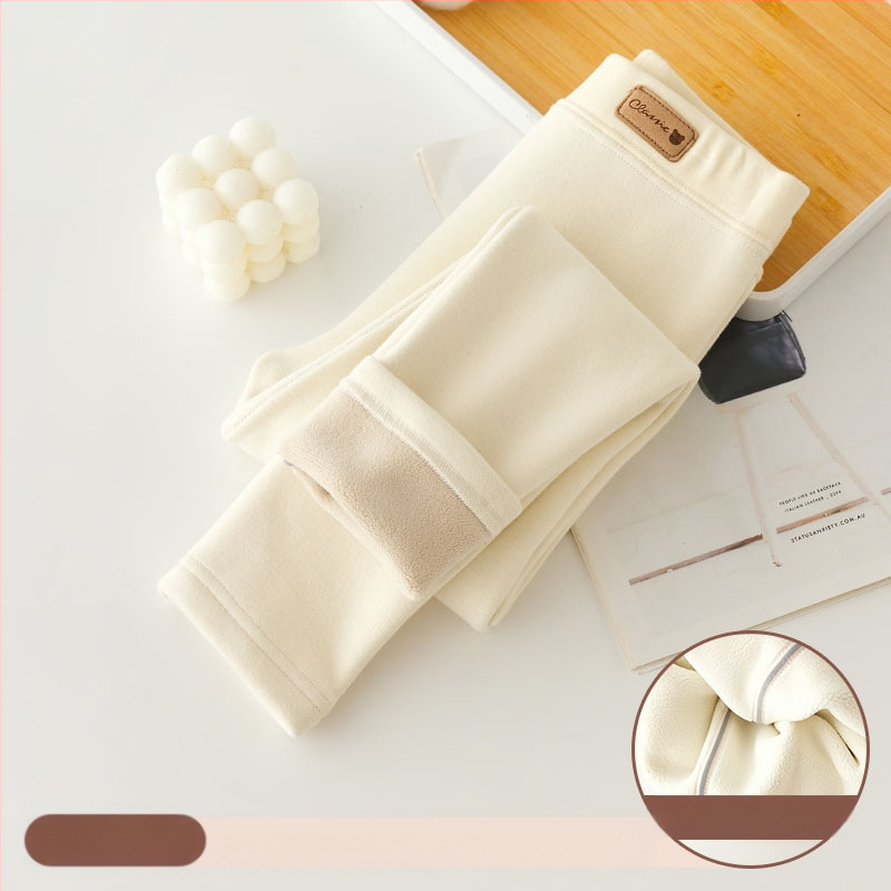 Tüdrukute fliisvoodriga retuusid, paksendatud sügis- ja talveriided, valged, ühes tükis sametist soojad talvepüksid, mustad, laste soojad püksid