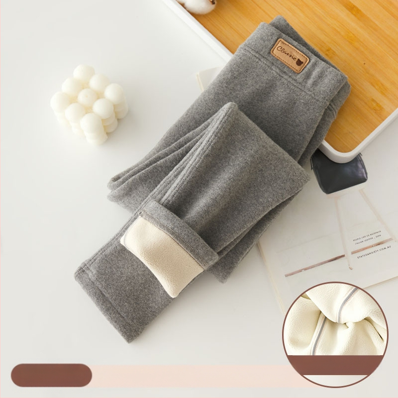 Tüdrukute fliisvoodriga retuusid, paksendatud sügis- ja talveriided, valged, ühes tükis sametist soojad talvepüksid, mustad, laste soojad püksid