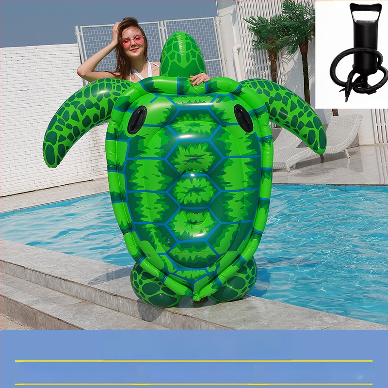 Prillid Suur Kollane Part Suvine Puhkus Ujuv Vee Täispuhutav Ujumisrõnga Kinnitus Paksendatud Part Välis Rafting Ujuvvoodi