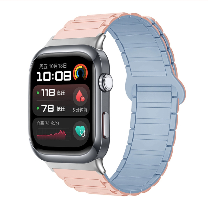 Sobib Huawei Watch D2 kellale, silikoonmagnetilise kolmeosalise rihmaga, vabaaja spordikäepael, tehases laos.