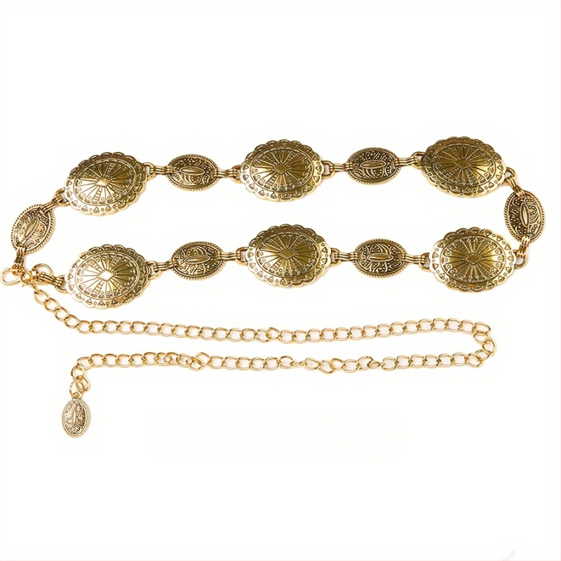 Modes retro metāla vidukļa ķēde sievietēm, augstas klases dekoratīvs aksesuārs svārkiem, daudzpusīga tauriņa vidukļa virve, etniskā stila Eiropas un Amerikas josta