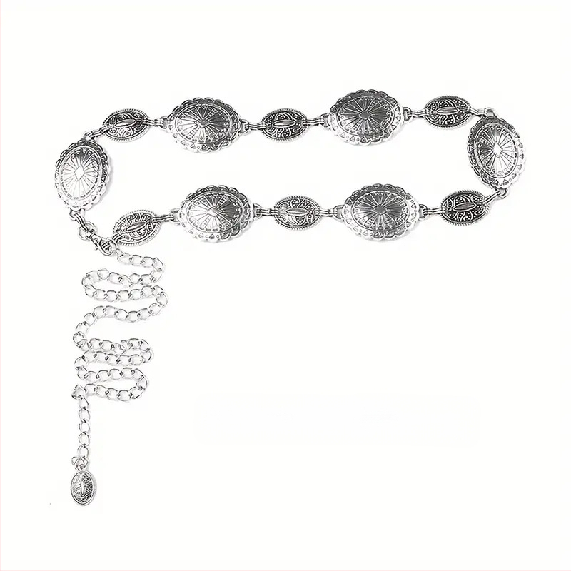 Modes retro metāla vidukļa ķēde sievietēm, augstas klases dekoratīvs aksesuārs svārkiem, daudzpusīga tauriņa vidukļa virve, etniskā stila Eiropas un Amerikas josta