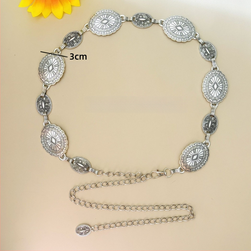 Modes retro metāla vidukļa ķēde sievietēm, augstas klases dekoratīvs aksesuārs svārkiem, daudzpusīga tauriņa vidukļa virve, etniskā stila Eiropas un Amerikas josta