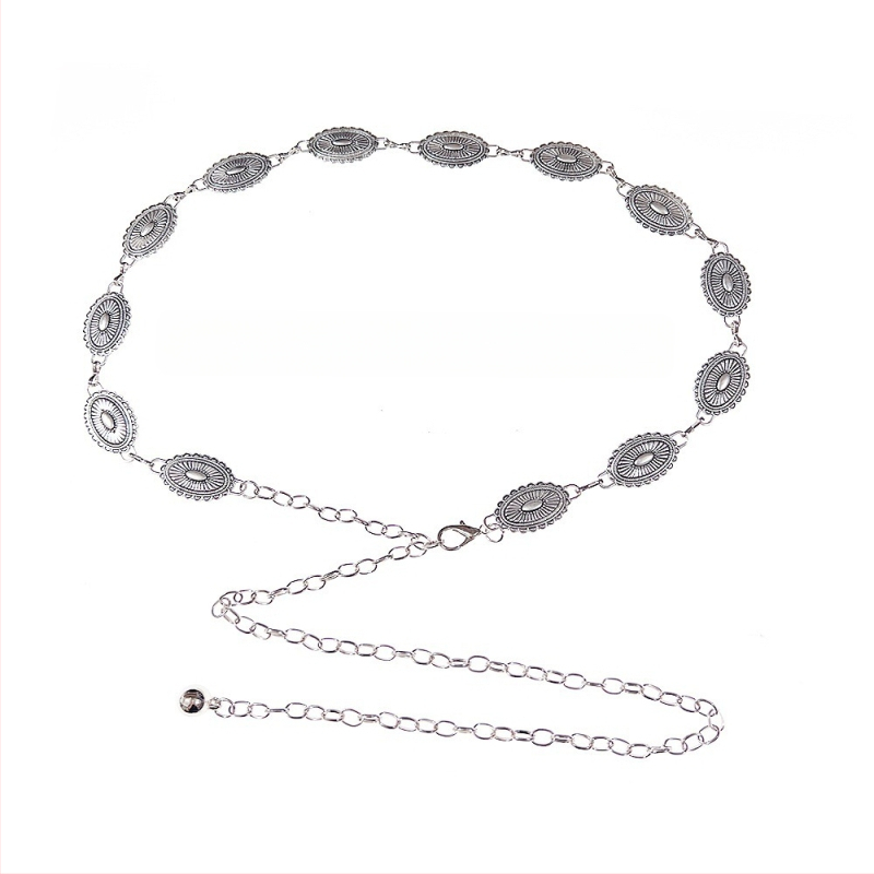 Modes retro metāla vidukļa ķēde sievietēm, augstas klases dekoratīvs aksesuārs svārkiem, daudzpusīga tauriņa vidukļa virve, etniskā stila Eiropas un Amerikas josta
