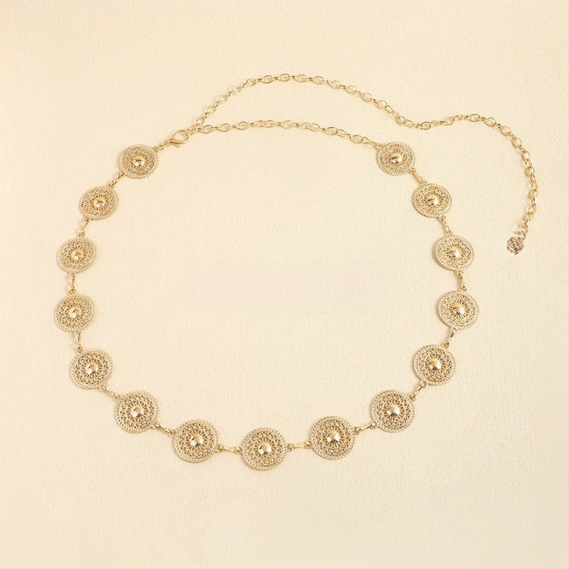 Modes retro metāla vidukļa ķēde sievietēm, augstas klases dekoratīvs aksesuārs svārkiem, daudzpusīga tauriņa vidukļa virve, etniskā stila Eiropas un Amerikas josta