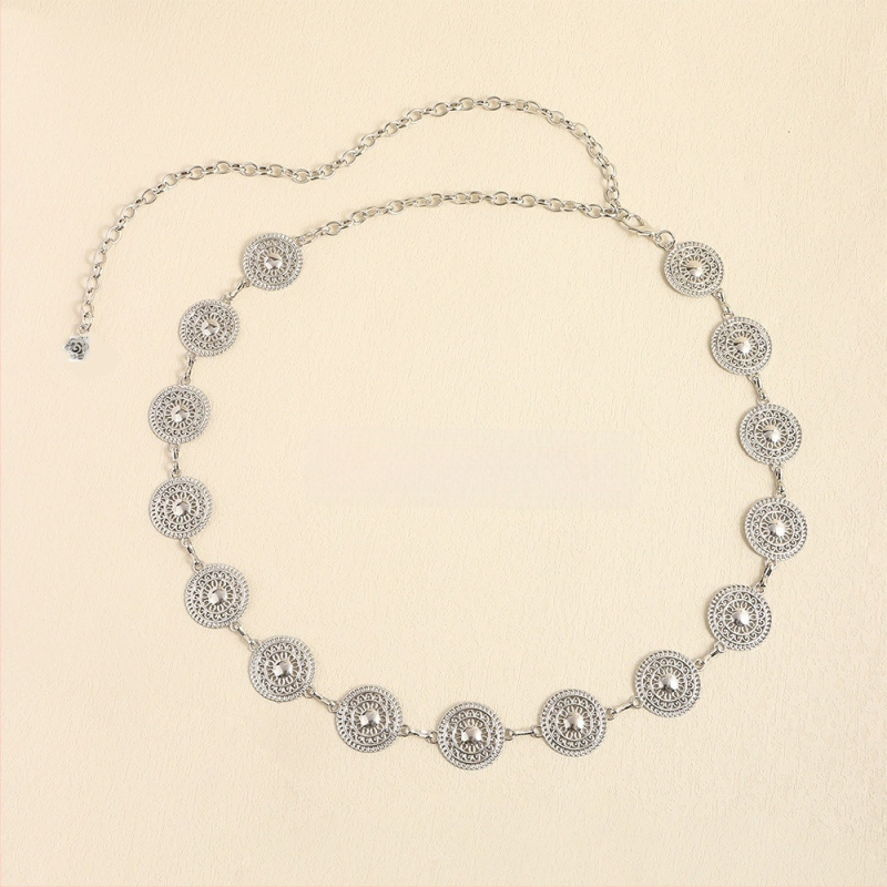 Modes retro metāla vidukļa ķēde sievietēm, augstas klases dekoratīvs aksesuārs svārkiem, daudzpusīga tauriņa vidukļa virve, etniskā stila Eiropas un Amerikas josta