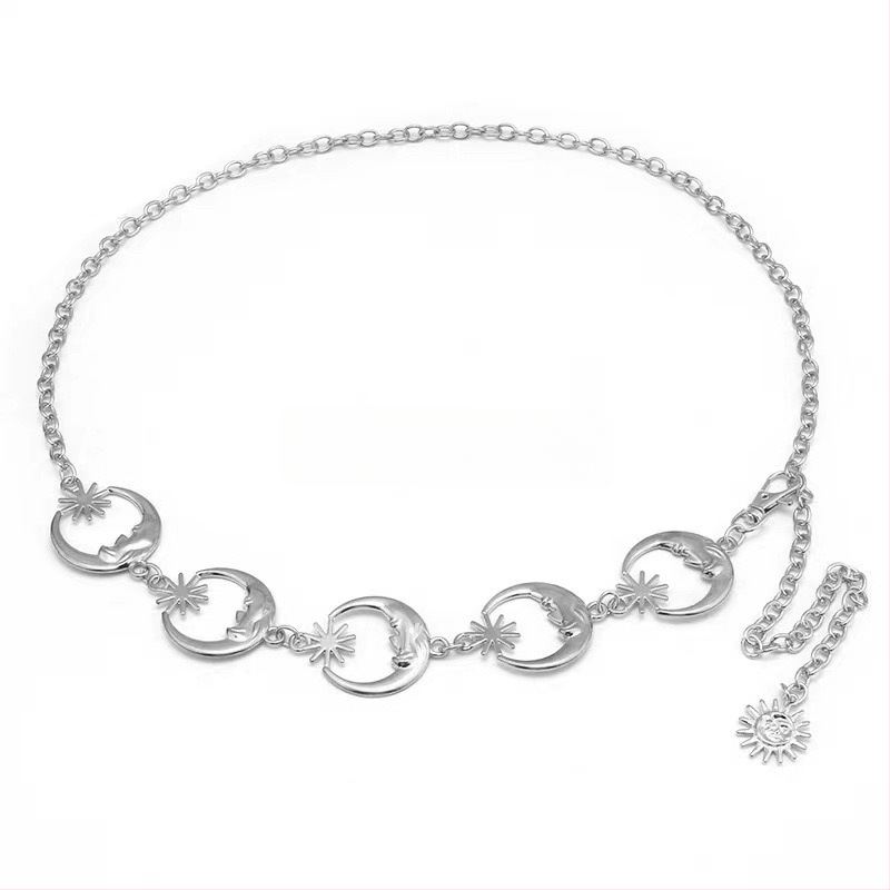 Μοντέρνα ρετρό μεταλλική αλυσίδα μέσης για γυναίκες, διακοσμητικό αξεσουάρ υψηλής ποιότητας για φούστες, ευέλικτο σχοινί μέσης πεταλούδας, ζώνη ευρωπαϊκής και αμερικανικής καταγωγής σε εθνικό στιλ