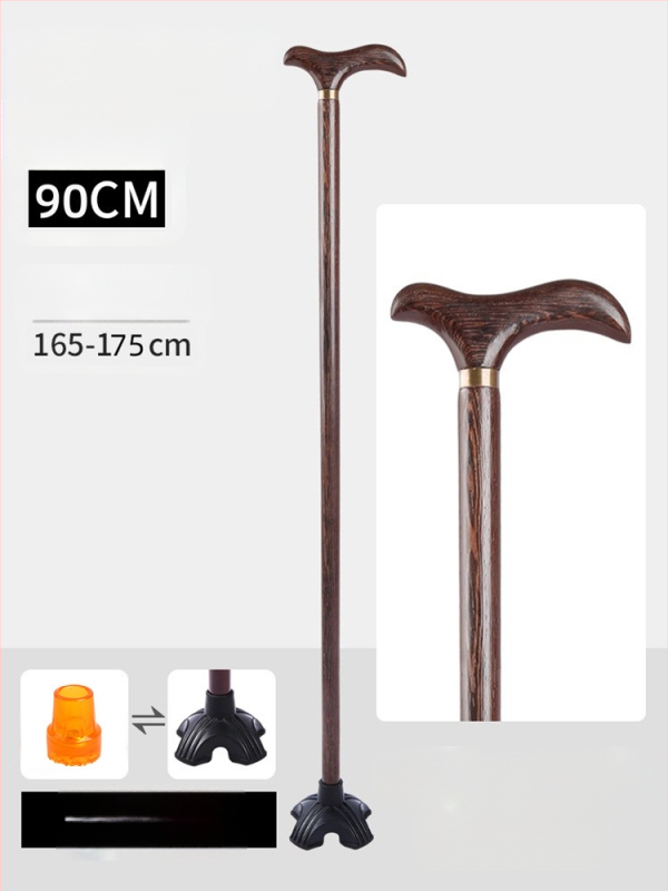 Патерици за възрастни хора, Неплъзгащи се, Леки, от масивна дървесина, Патерици против падане за възрастни хора, Специални четирикраки патерици с електрическо подпомагане за жени