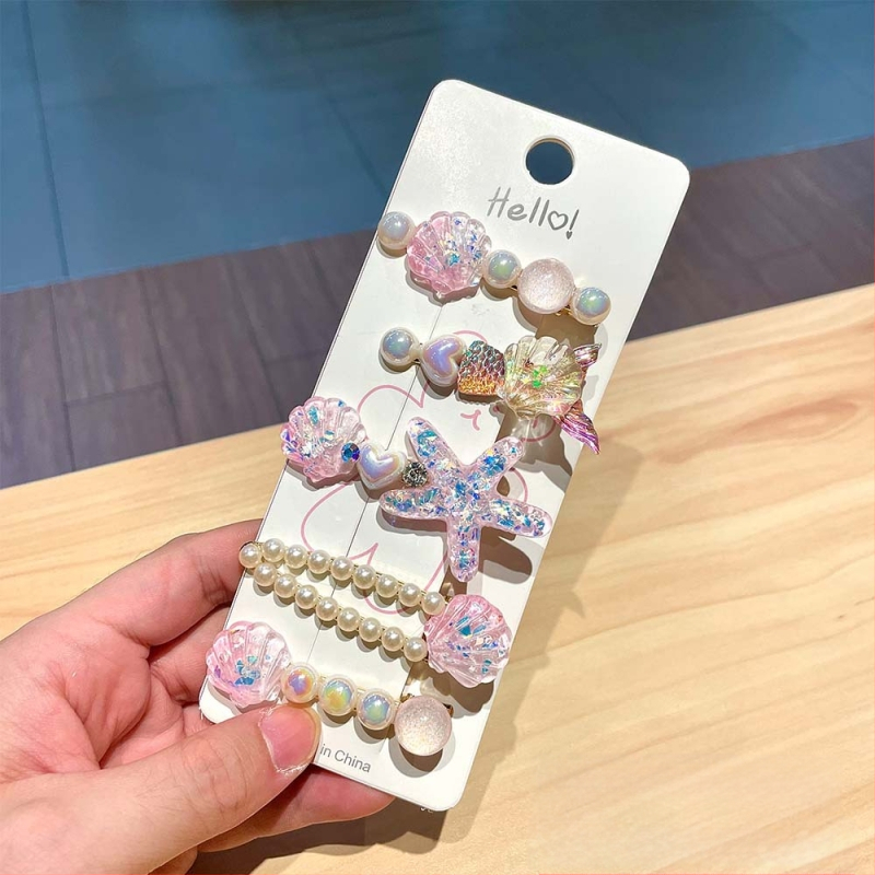 Υπερόμορφη και ευέλικτη φουρκέτα με κέλυφος αστερία, χαριτωμένο κλιπ μαλλιών, κλιπ για φράντζα στο μέτωπο, πλαϊνό κλιπ, αξεσουάρ μαλλιών για φουρκέτα δίπλα στη θάλασσα