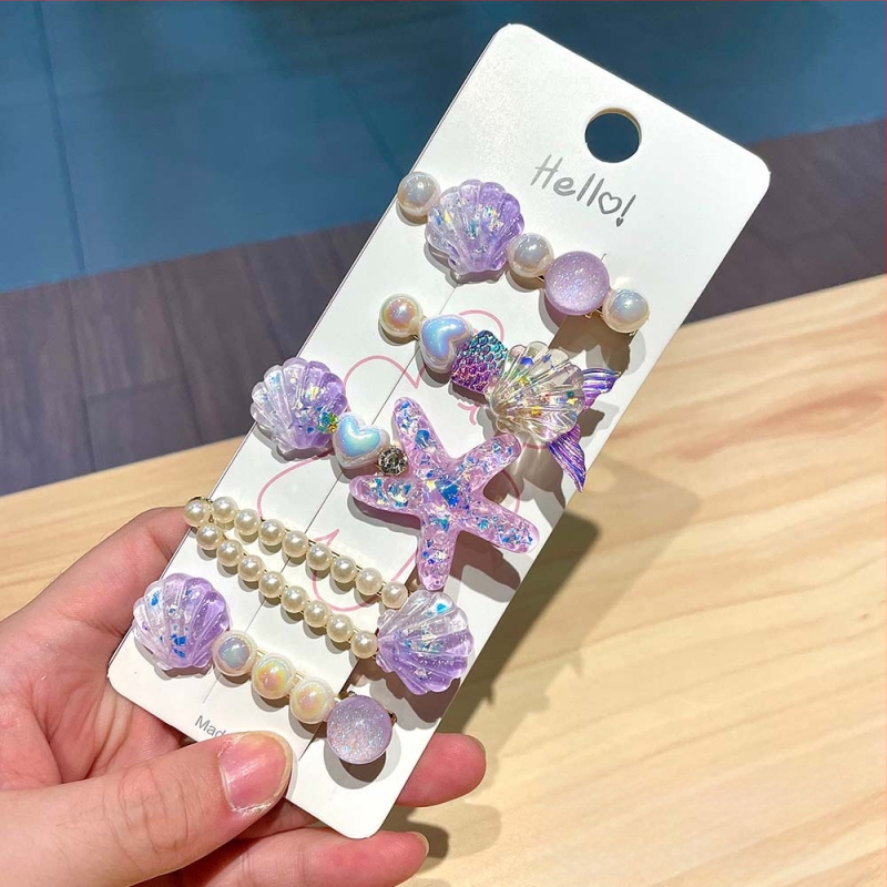 Υπερόμορφη και ευέλικτη φουρκέτα με κέλυφος αστερία, χαριτωμένο κλιπ μαλλιών, κλιπ για φράντζα στο μέτωπο, πλαϊνό κλιπ, αξεσουάρ μαλλιών για φουρκέτα δίπλα στη θάλασσα