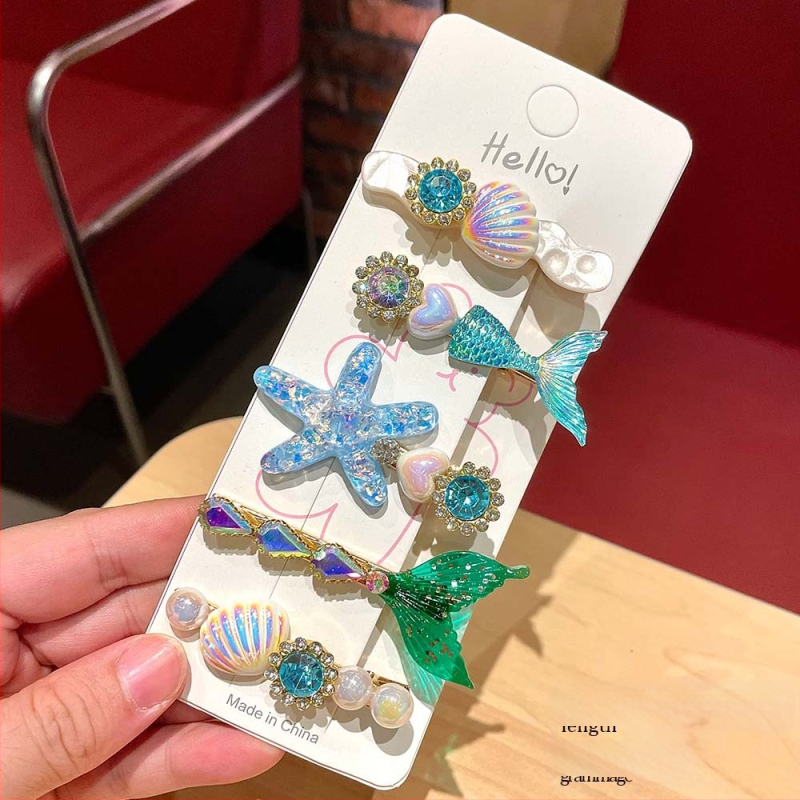 Υπερόμορφη και ευέλικτη φουρκέτα με κέλυφος αστερία, χαριτωμένο κλιπ μαλλιών, κλιπ για φράντζα στο μέτωπο, πλαϊνό κλιπ, αξεσουάρ μαλλιών για φουρκέτα δίπλα στη θάλασσα