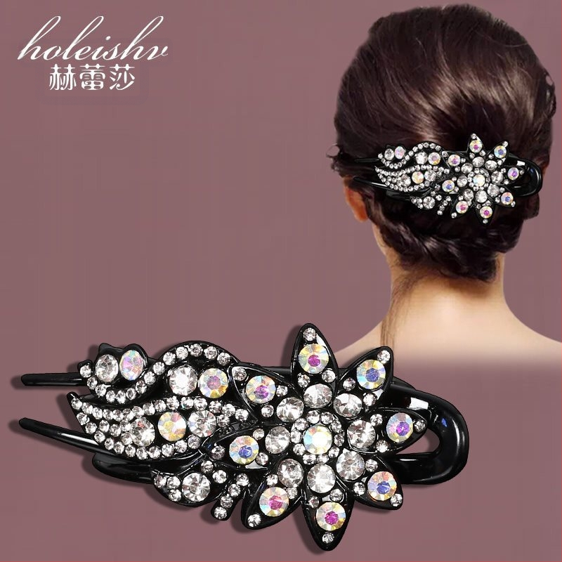Korejska ukosnica za kosu za stražnju glavu, visokokvalitetna kopča s pačjim kljunom, kopča s cirkonima za temperament, srednja kopča za kosu, elegantni poklon za majku