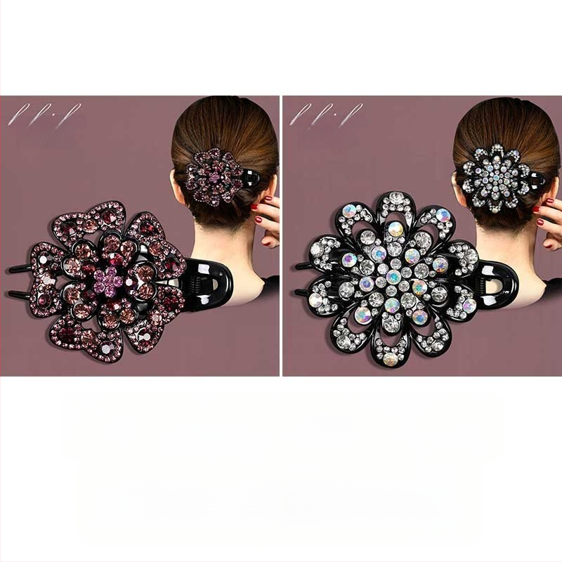 Korejska ukosnica za kosu za stražnju glavu, visokokvalitetna kopča s pačjim kljunom, kopča s cirkonima za temperament, srednja kopča za kosu, elegantni poklon za majku