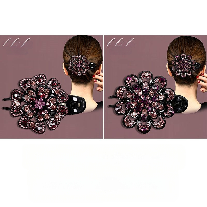 Korejska ukosnica za kosu za stražnju glavu, visokokvalitetna kopča s pačjim kljunom, kopča s cirkonima za temperament, srednja kopča za kosu, elegantni poklon za majku