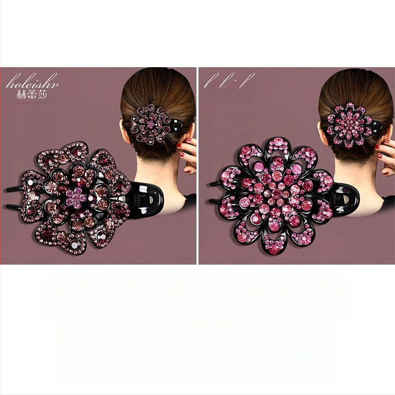 Korejska ukosnica za kosu za stražnju glavu, visokokvalitetna kopča s pačjim kljunom, kopča s cirkonima za temperament, srednja kopča za kosu, elegantni poklon za majku