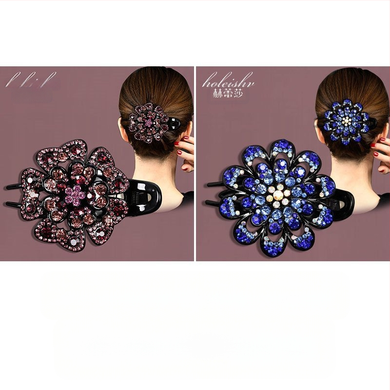 Korejska ukosnica za kosu za stražnju glavu, visokokvalitetna kopča s pačjim kljunom, kopča s cirkonima za temperament, srednja kopča za kosu, elegantni poklon za majku