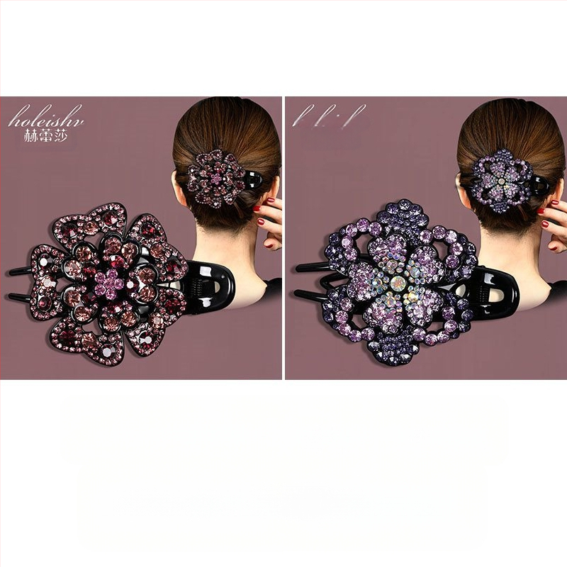 Korejska ukosnica za kosu za stražnju glavu, visokokvalitetna kopča s pačjim kljunom, kopča s cirkonima za temperament, srednja kopča za kosu, elegantni poklon za majku