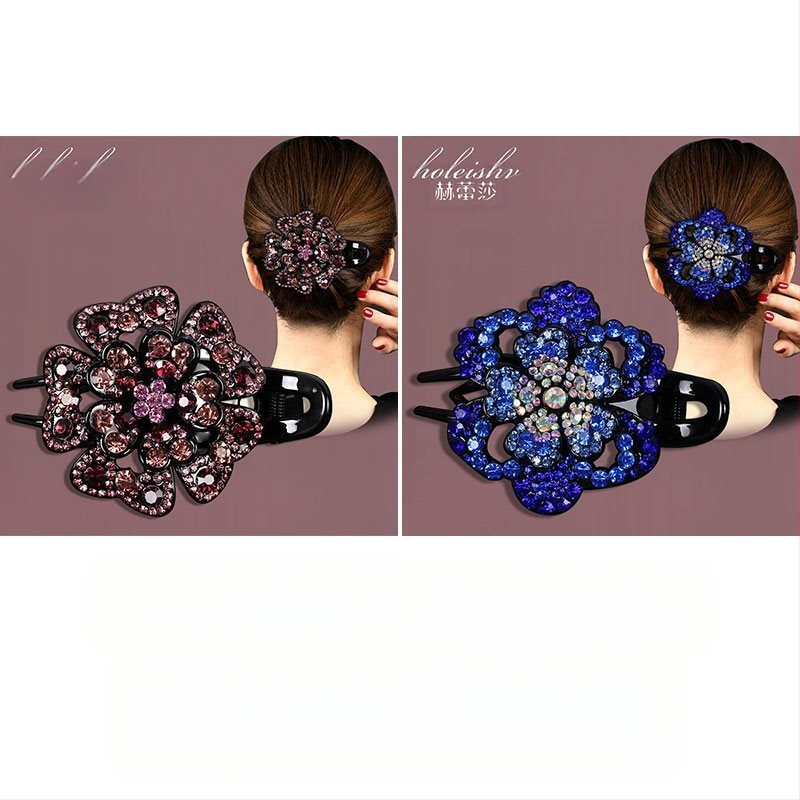 Korejska ukosnica za kosu za stražnju glavu, visokokvalitetna kopča s pačjim kljunom, kopča s cirkonima za temperament, srednja kopča za kosu, elegantni poklon za majku