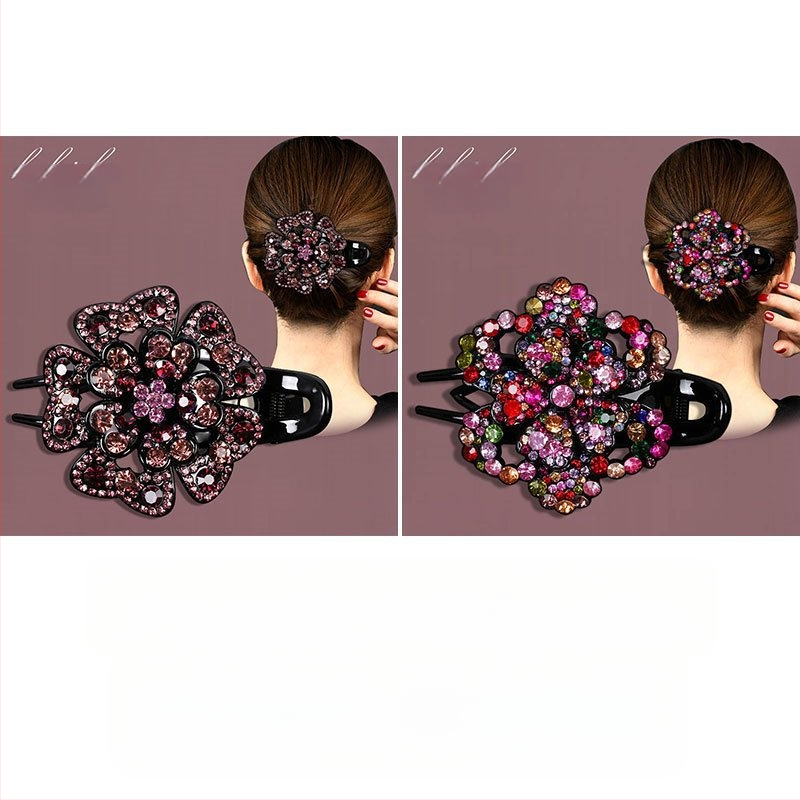 Korejska ukosnica za kosu za stražnju glavu, visokokvalitetna kopča s pačjim kljunom, kopča s cirkonima za temperament, srednja kopča za kosu, elegantni poklon za majku