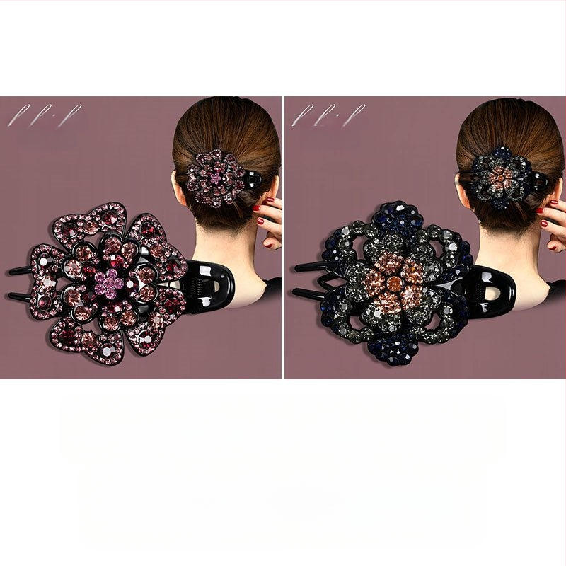 Korejska ukosnica za kosu za stražnju glavu, visokokvalitetna kopča s pačjim kljunom, kopča s cirkonima za temperament, srednja kopča za kosu, elegantni poklon za majku