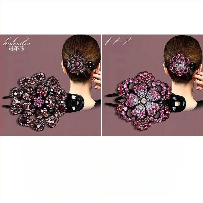 Korejska ukosnica za kosu za stražnju glavu, visokokvalitetna kopča s pačjim kljunom, kopča s cirkonima za temperament, srednja kopča za kosu, elegantni poklon za majku