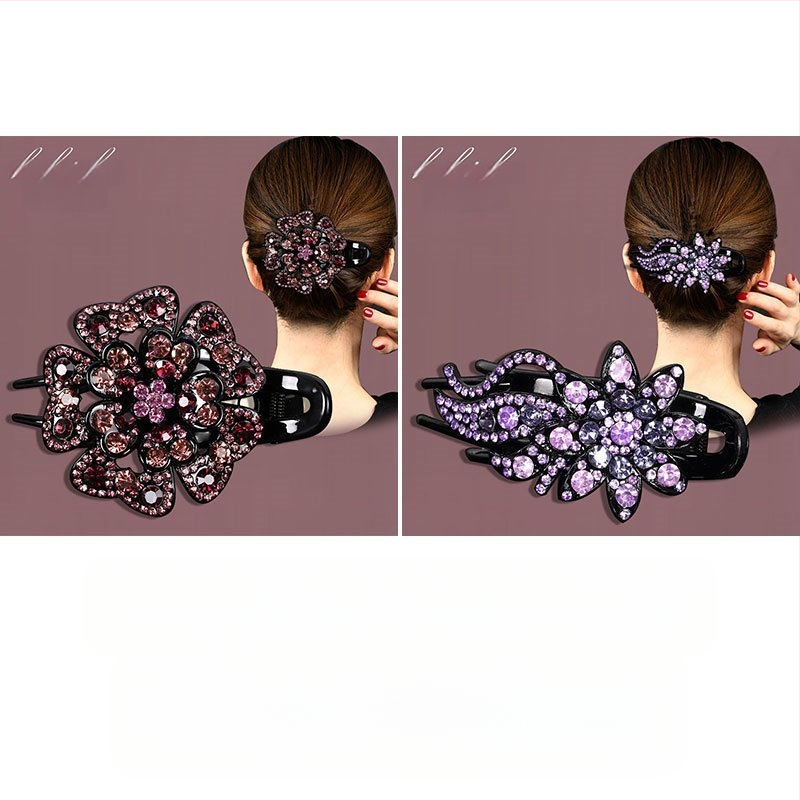 Korejska ukosnica za kosu za stražnju glavu, visokokvalitetna kopča s pačjim kljunom, kopča s cirkonima za temperament, srednja kopča za kosu, elegantni poklon za majku