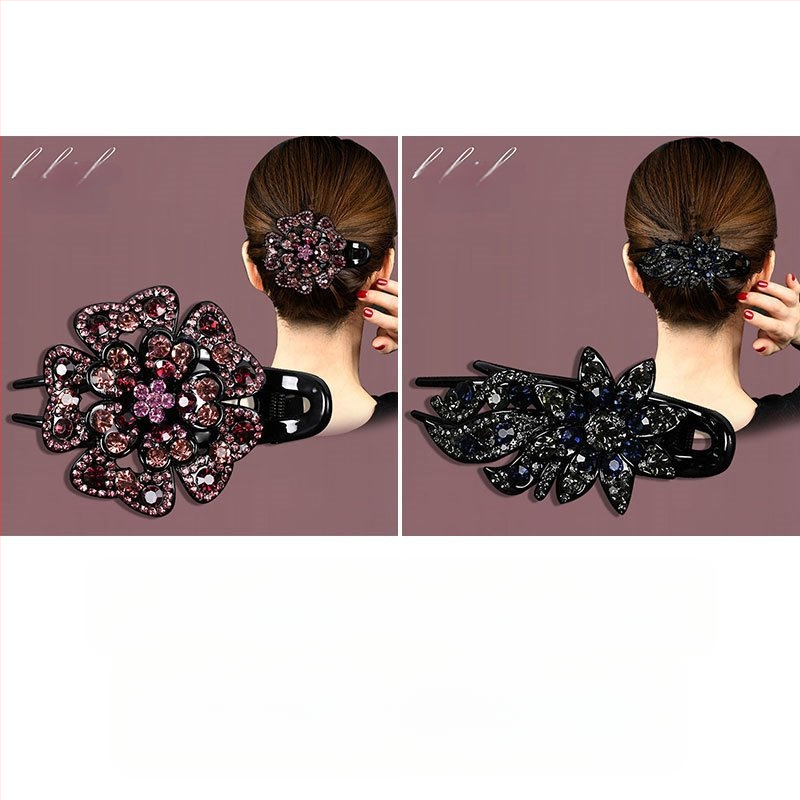Korejska ukosnica za kosu za stražnju glavu, visokokvalitetna kopča s pačjim kljunom, kopča s cirkonima za temperament, srednja kopča za kosu, elegantni poklon za majku
