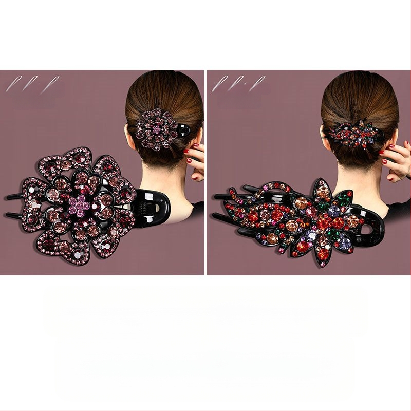 Korejska ukosnica za kosu za stražnju glavu, visokokvalitetna kopča s pačjim kljunom, kopča s cirkonima za temperament, srednja kopča za kosu, elegantni poklon za majku