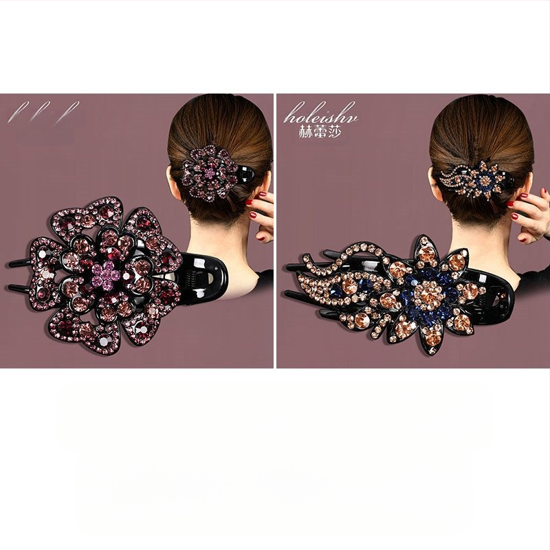 Korejska ukosnica za kosu za stražnju glavu, visokokvalitetna kopča s pačjim kljunom, kopča s cirkonima za temperament, srednja kopča za kosu, elegantni poklon za majku