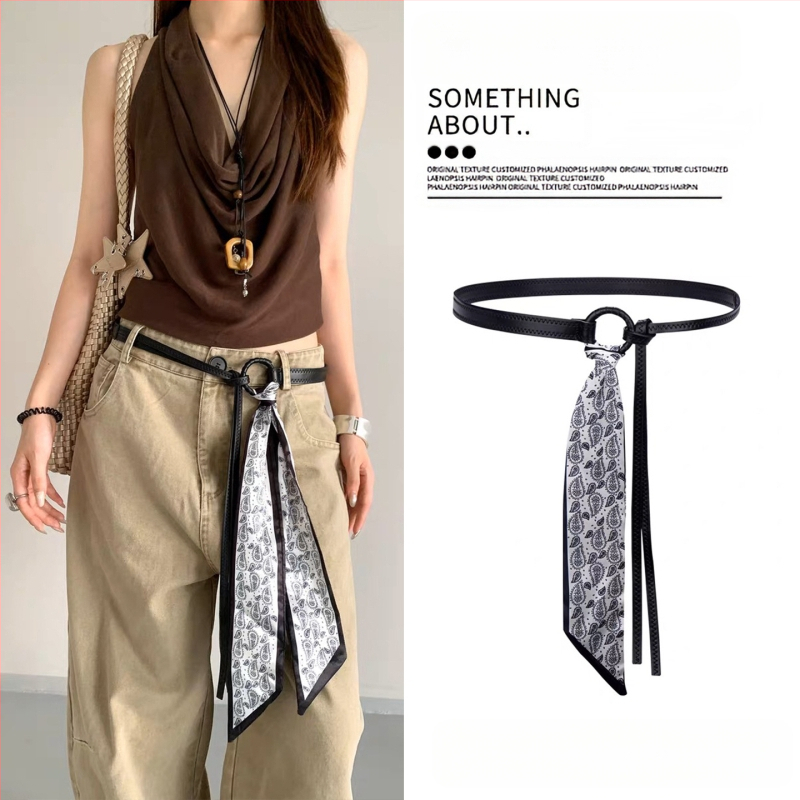 Bohēmiska viduslaiku etniskā stila brūna josta sieviešu svārkiem ar pītu vidukļa ķēdi Y2K metāla vidukļa aksesuāri