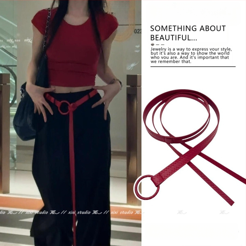 Bohēmiska viduslaiku etniskā stila brūna josta sieviešu svārkiem ar pītu vidukļa ķēdi Y2K metāla vidukļa aksesuāri