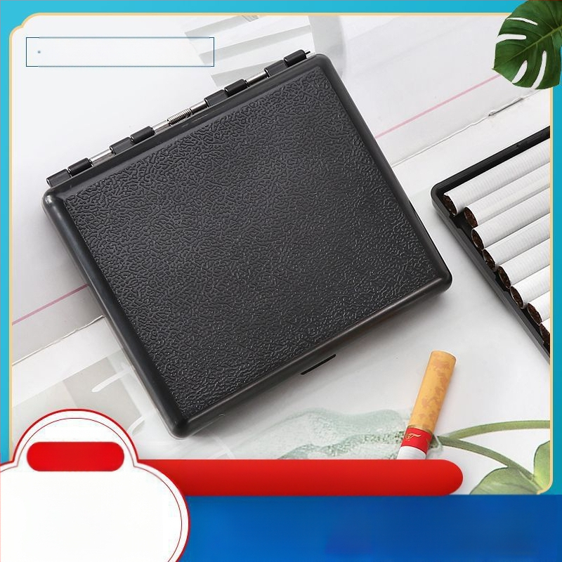 Plastikinis 20 vnt. cigarečių dėklas, kūrybingas, vandeniui atsparus, drėgmei atsparus, suspaudžiamas, nešiojamas, storas, vidutinis, plonas, universalus plastikinis cigarečių dėklas