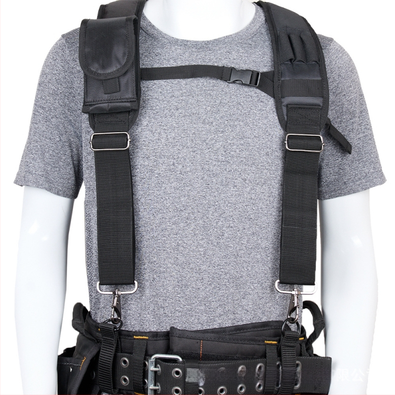 [Tiesioginis tiekimas per sieną] X tipo daugiafunkcis įrankių dirželis, medienos apdirbimo, santechnikos įrankių krepšių rinkinys su atitinkančiu juodu dirželiu