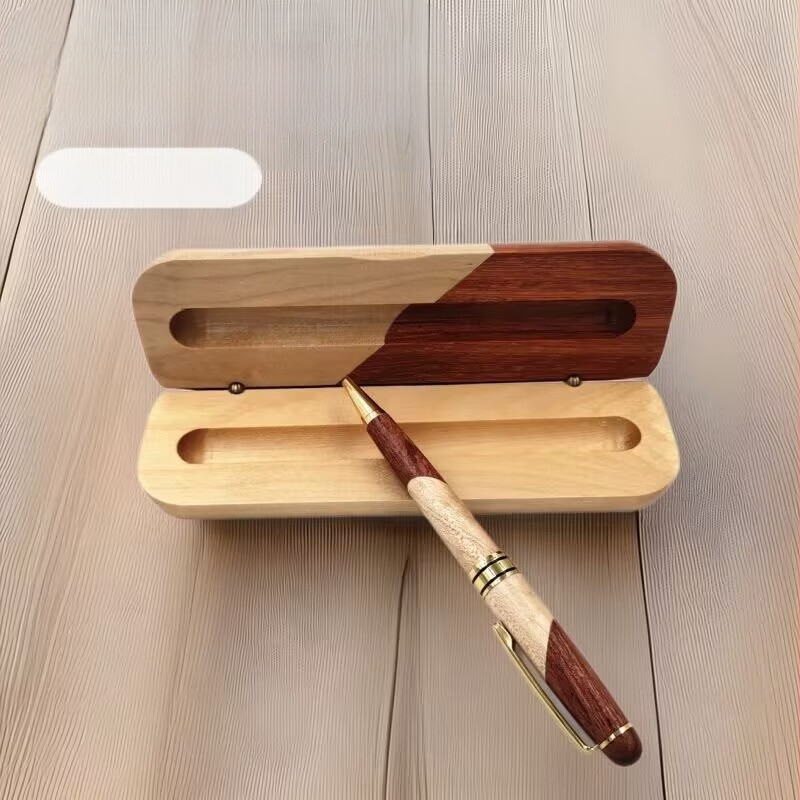 Cadouri de lux din lemn masiv, en-gros, în stoc, pentru profesori și colegi de clasă, cadouri corporative cu gravură și seturi de pixuri din lemn