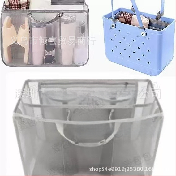 „Amazon“ populiarus „Bogg Mesh“ laikymo krepšys, greito plovimo krepšys, paplūdimio krepšys, rankinės laikymo krepšys, skylė sienoje esančio krepšio įdėklas