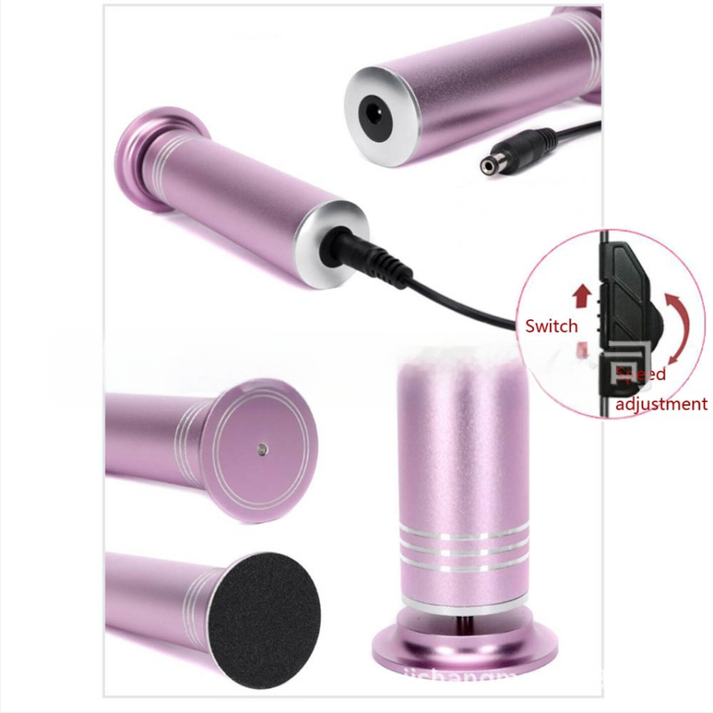 Elektrinis pėdų šlifuoklis gali pakeisti 60 švitrinio švitrinio popieriaus poliravimo lapų (110–220 V).