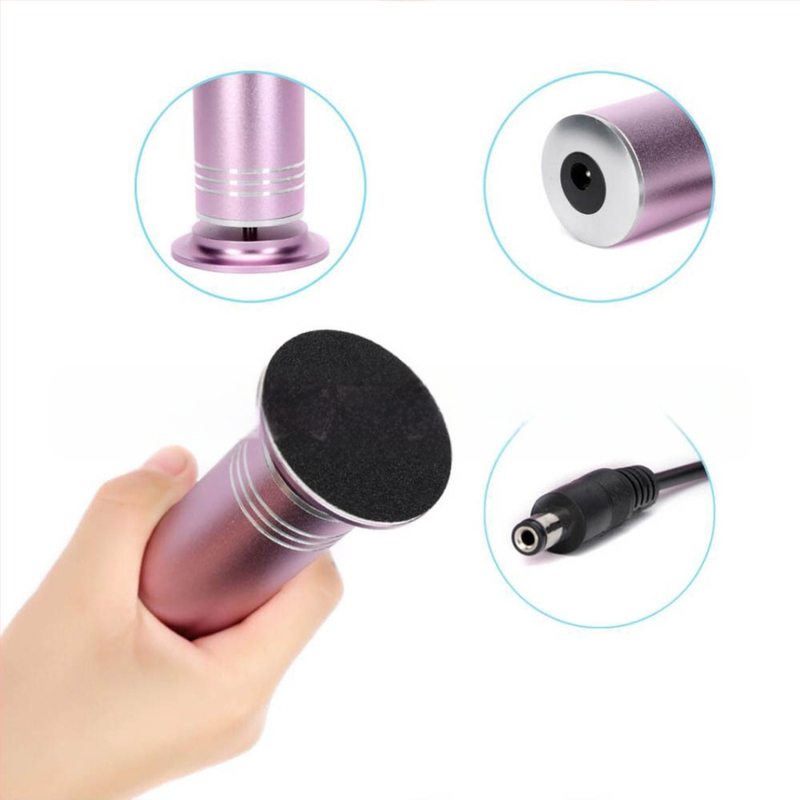 Elektrinis pėdų šlifuoklis gali pakeisti 60 švitrinio švitrinio popieriaus poliravimo lapų (110–220 V).