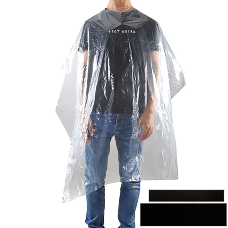 Pânză transparentă de unică folosință pentru păr, frizerie, șal impermeabil, salon de coafură, tuns, tratament cald pentru păr, vopsea cu ulei PE, strat