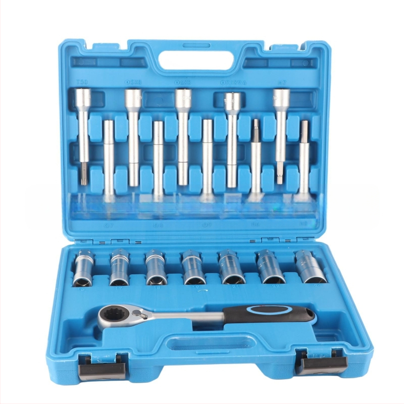 Комплект от 18 части, Комплект от 43 части, Комплект от 50 части, Винт за горна седалка на амортисьор, Инструмент за отстраняване на горно лепило, Инструмент за гаечен ключ