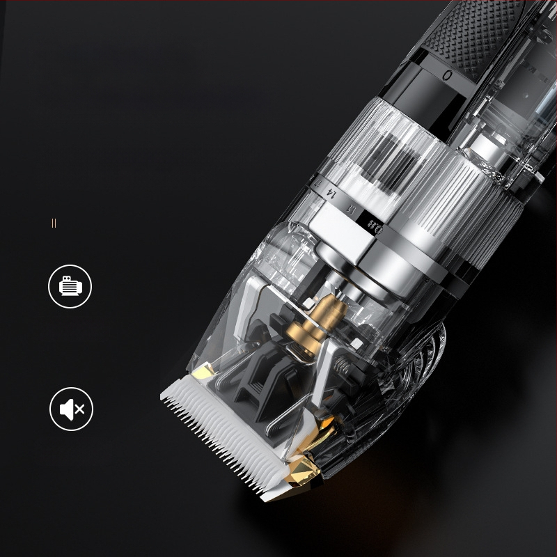 Pārrobežu elektriskā mājsaimniecības matu griezēja LCD digitālais displejs vīriešu skuveklis USB uzlādējama elektriskā matu griezēja