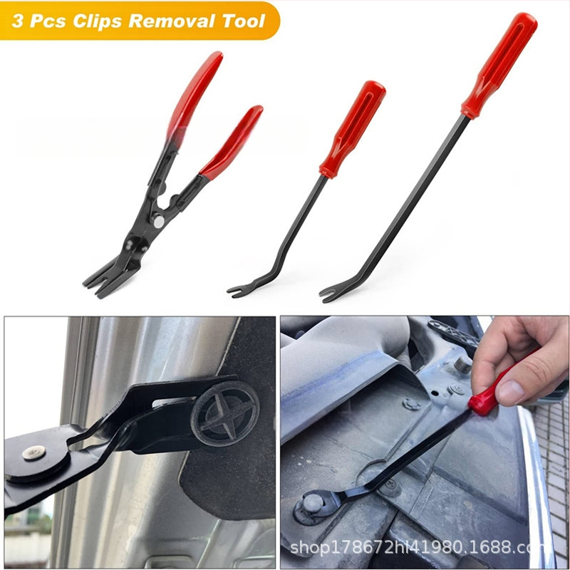 19 dalių nailono dekoracijų šalinimo įrankis, skirtas kostiumo panelės tvirtinimo detalės spaustuko šalinimui, automobilių plastikinių salono replių šalinimui