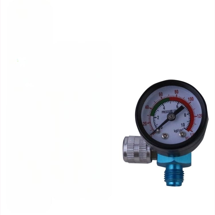 Gamyklinis tiekiamo oro slėgio reguliatorius, alyvos ir vandens separatorius, dažų purkštuvo slėgio matuoklio filtras