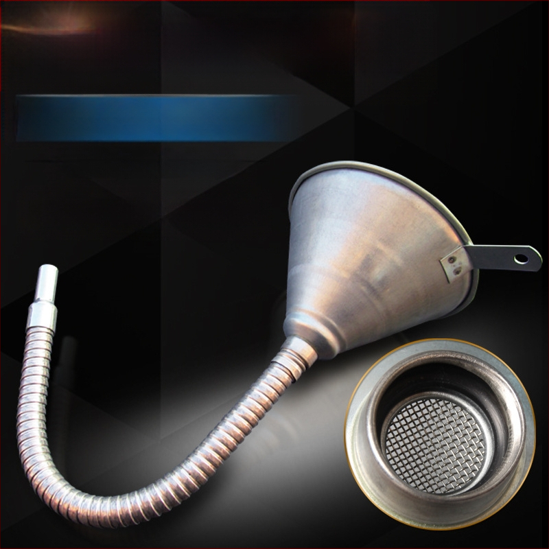 Универсална фуния за зареждане с бензин, двигателно масло, дизелово гориво и цедка за автомобили и мотоциклети