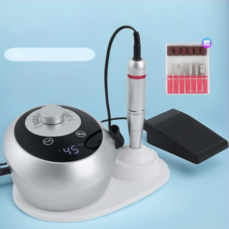 Nauja nagų šlifavimo mašina 45000RPM didelio greičio šlifavimo mašina Profesionali iškrovimo nagų šlifavimo mašina