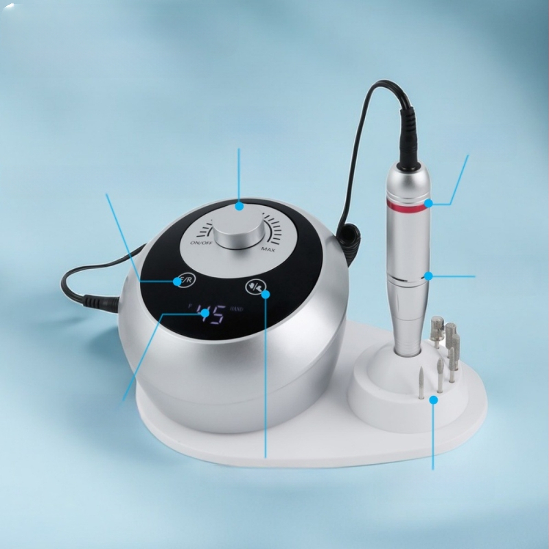 Nauja nagų šlifavimo mašina 45000RPM didelio greičio šlifavimo mašina Profesionali iškrovimo nagų šlifavimo mašina