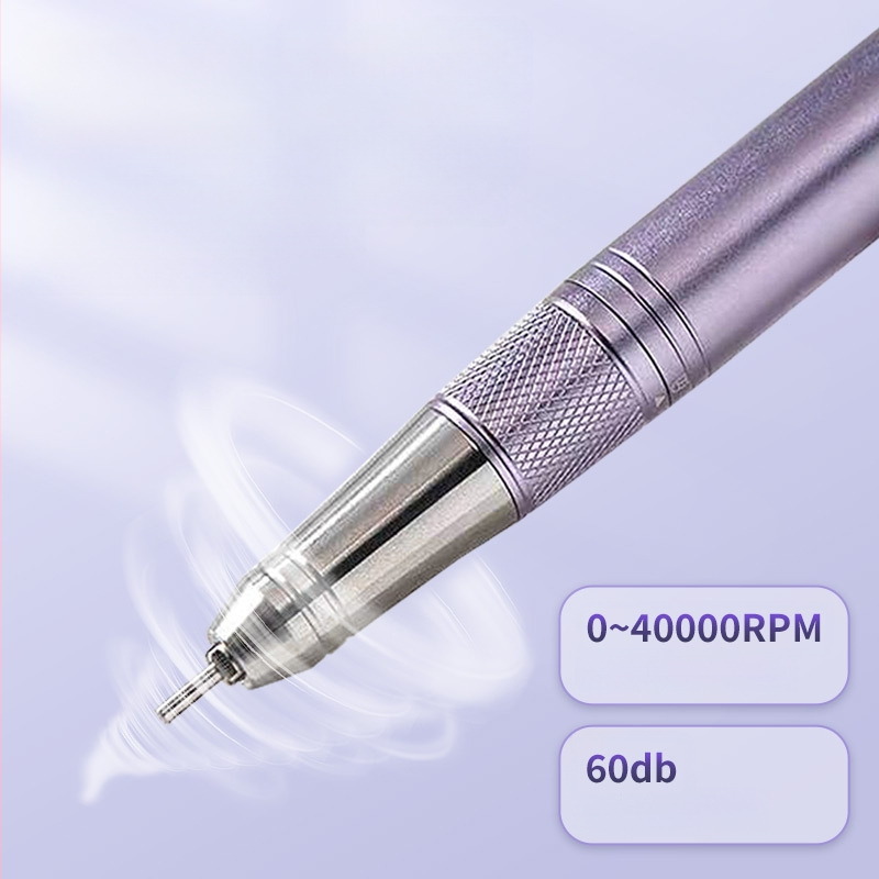 Tuščiaviduris nagų lakavimo įrankis su aliuminio lydinio odelių valikliu, elektrinis nagų grąžtas, įkraunamas metalinis korpusas