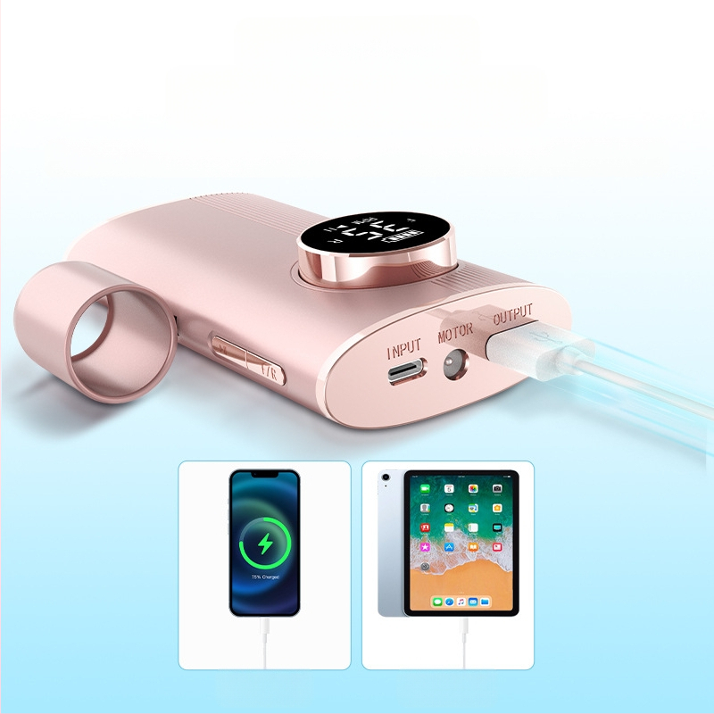 Nagų lakavimo įrankis su įkraunama baterija, universalus, skirtas nagų lako poliravimui ir šalinimui bei negyvos odos pašalinimui, nešiojamas daugiafunkcis manikiūro įrankis