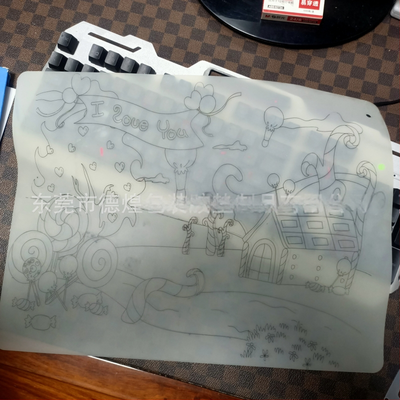 Силиконова подложка за маса, настолна, маслоустойчива, водоустойчива, противоопарваща, противоплъзгаща се подложка с лепило, силиконова подложка без мирис, самозалепваща се силиконова подложка